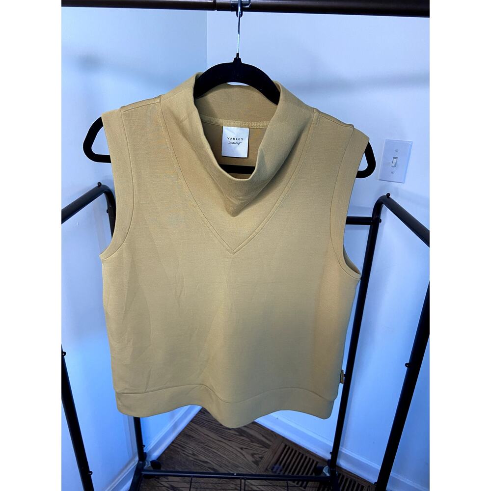 Varley Ellen Cowl Neck Tank in Prairie Sand size XS - Picture 2 of 5